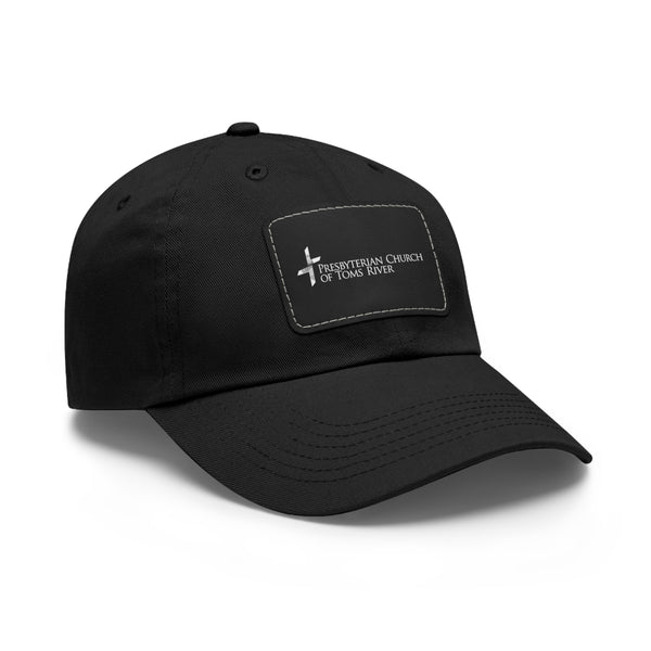 Logo Cross Dad Hat with Leather Patch (Rectangle)