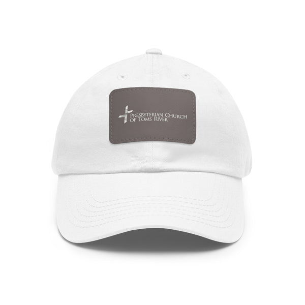 Logo Cross Dad Hat with Leather Patch (Rectangle)