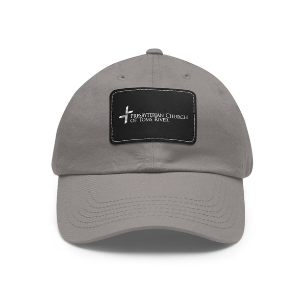 Logo Cross Dad Hat with Leather Patch (Rectangle)