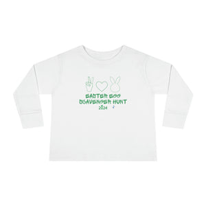 bunny white Toddler Long Sleeve Tee