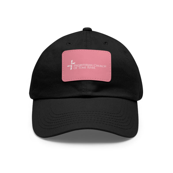 Logo Cross Dad Hat with Leather Patch (Rectangle)