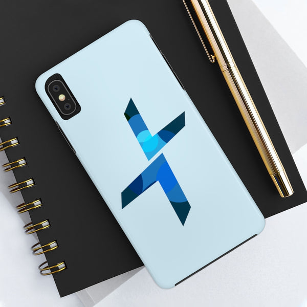 Blue Logo Cross Case Mate Tough Phone Cases