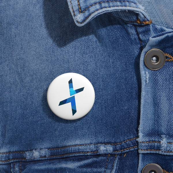 Logo Cross Custom Pin Buttons