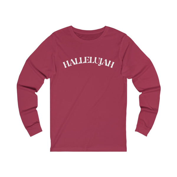 Hallelujah Unisex Jersey Long Sleeve Tee