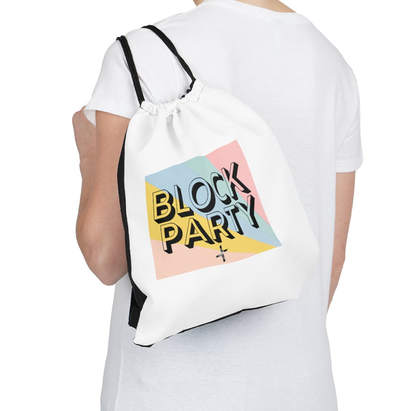 Block Party Outdoor Drawstring Bag