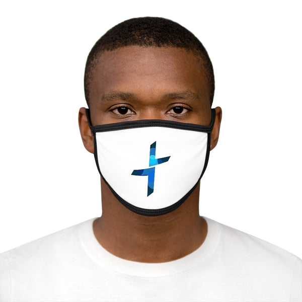 Cross Mixed-Fabric Face Mask