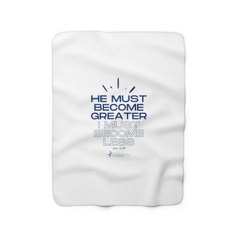 John 3:30 Sherpa Fleece Blanket