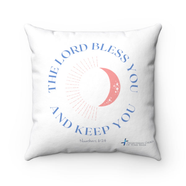 The Lord Bless You Spun Polyester Square Pillow