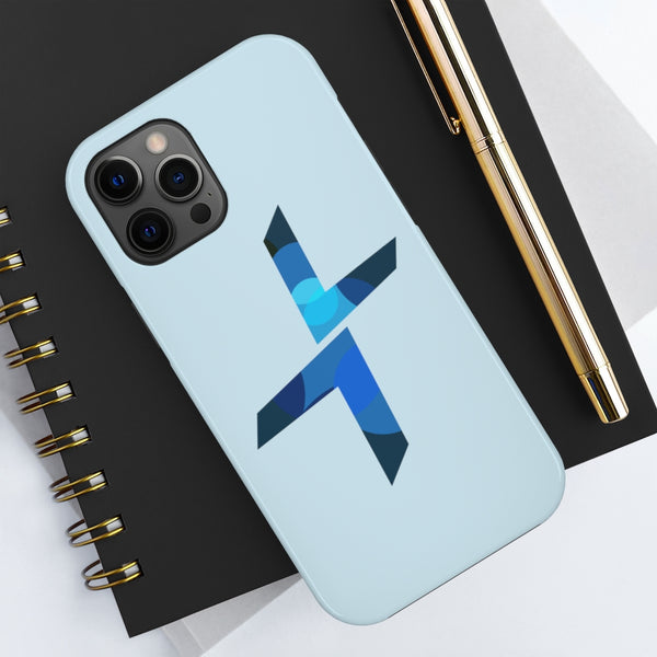 Blue Logo Cross Case Mate Tough Phone Cases