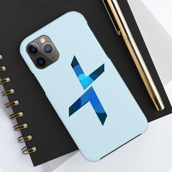 Blue Logo Cross Case Mate Tough Phone Cases