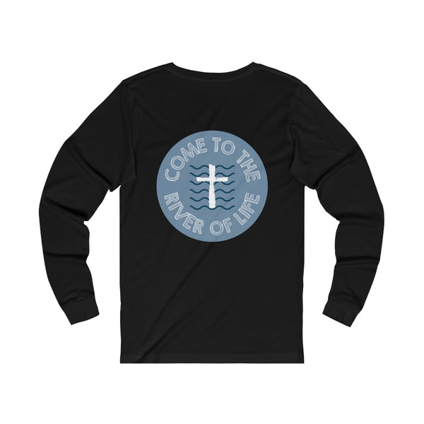 River of Life (Back) Unisex Jersey Long Sleeve Tee