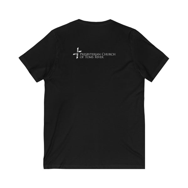 2 Corinthians - Unisex Jersey Short Sleeve V-Neck Tee