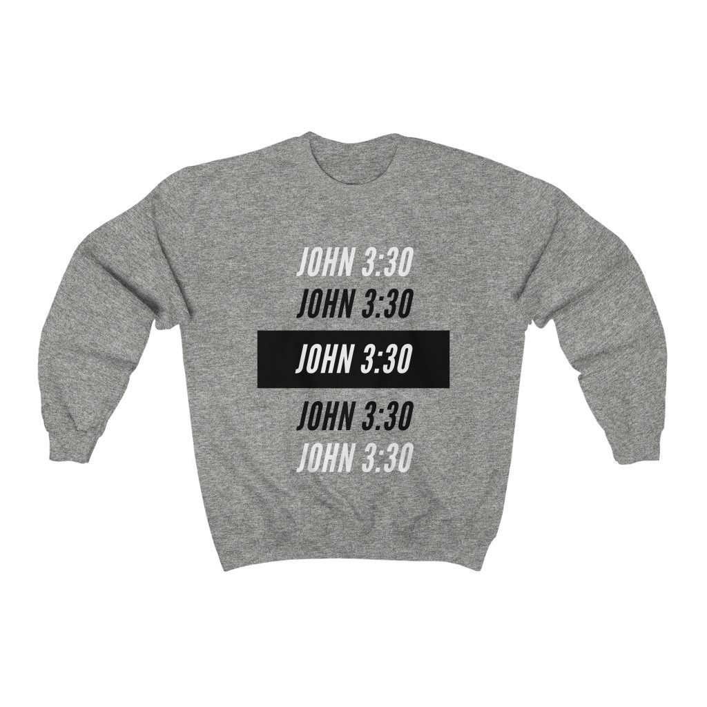 John 3:30 Unisex Heavy Blend™ Crewneck Sweatshirt