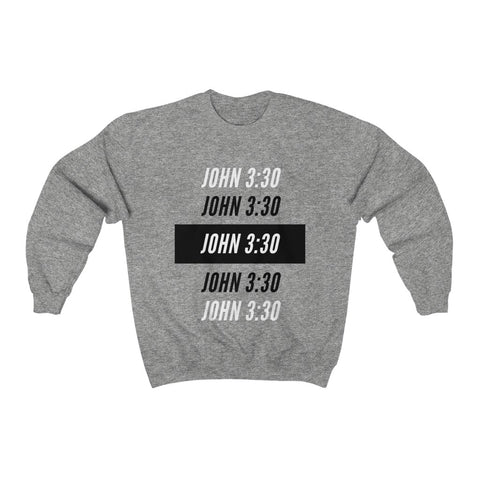 John 3:30 Unisex Heavy Blend™ Crewneck Sweatshirt