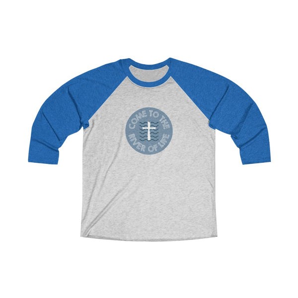 River of Life Unisex Tri-Blend 3/4 Raglan Tee