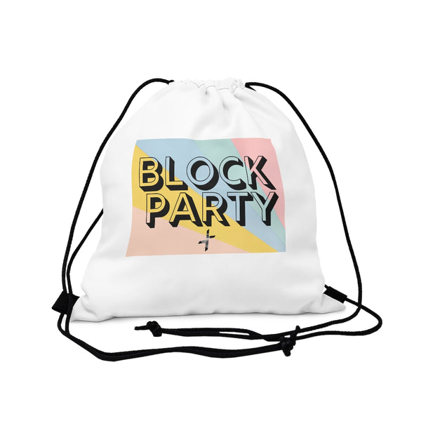 Block Party Outdoor Drawstring Bag