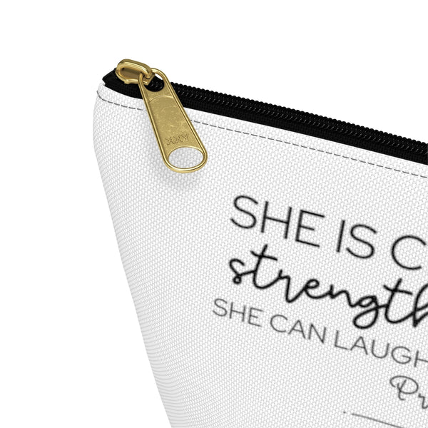 Proverbs 31:25 Accessory Pouch w T-bottom