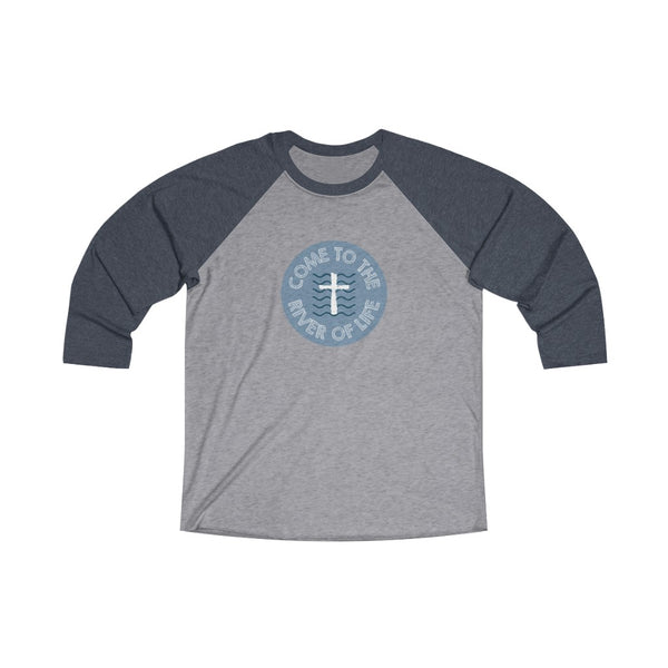 River of Life Unisex Tri-Blend 3/4 Raglan Tee