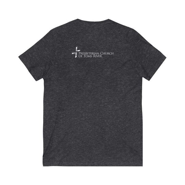 2 Corinthians - Unisex Jersey Short Sleeve V-Neck Tee