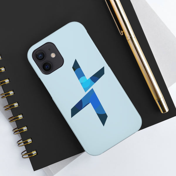 Blue Logo Cross Case Mate Tough Phone Cases