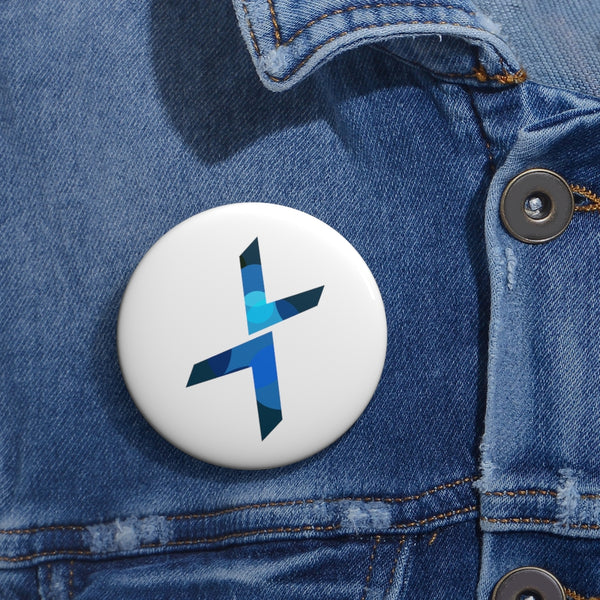 Logo Cross Custom Pin Buttons