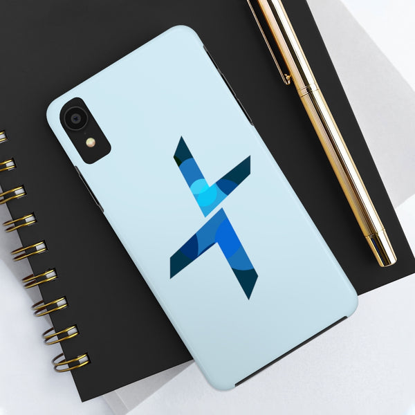 Blue Logo Cross Case Mate Tough Phone Cases